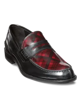 Humphrey Penny Loafer - Black/red