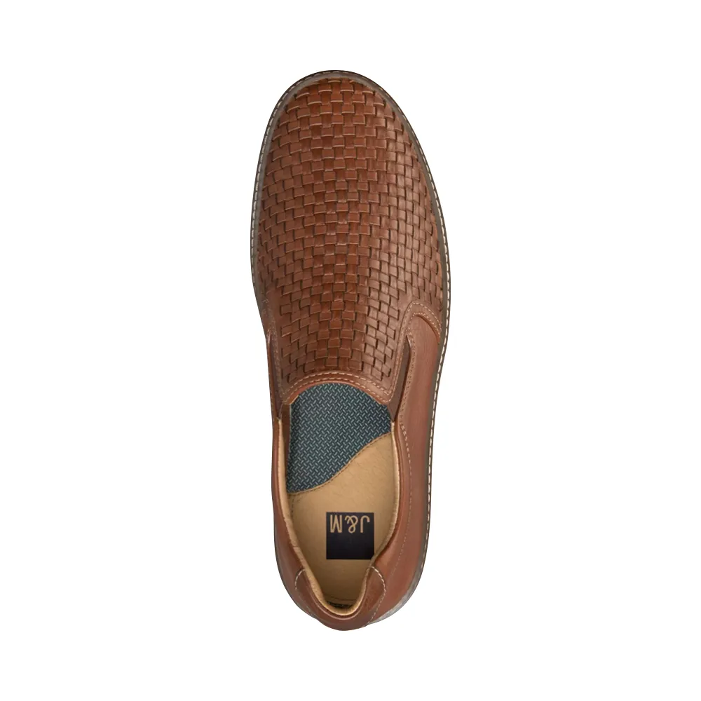 Johnston & Murphy Men's McGuffey Woven Slip On Loafer (Tan)