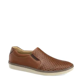 Johnston & Murphy Men's McGuffey Woven Slip On Loafer (Tan)