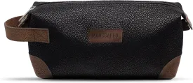 MANSCAPED? The Shed Men's Premium Quality Toiletry Bag, PU Leather Dopp Kit, Bathroom Travel Bag, Shaving Kit Case, Trimmer Tool Organizer