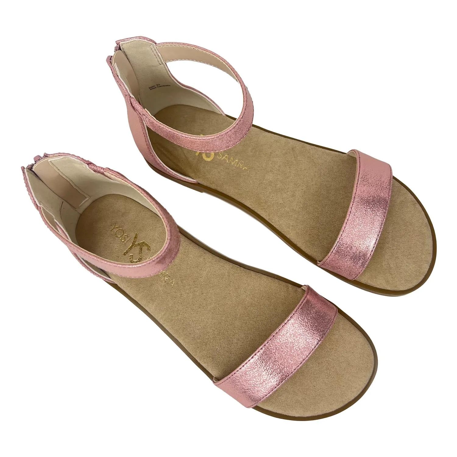 Miss Cambelle Sandal In Pink Metallic - Kids