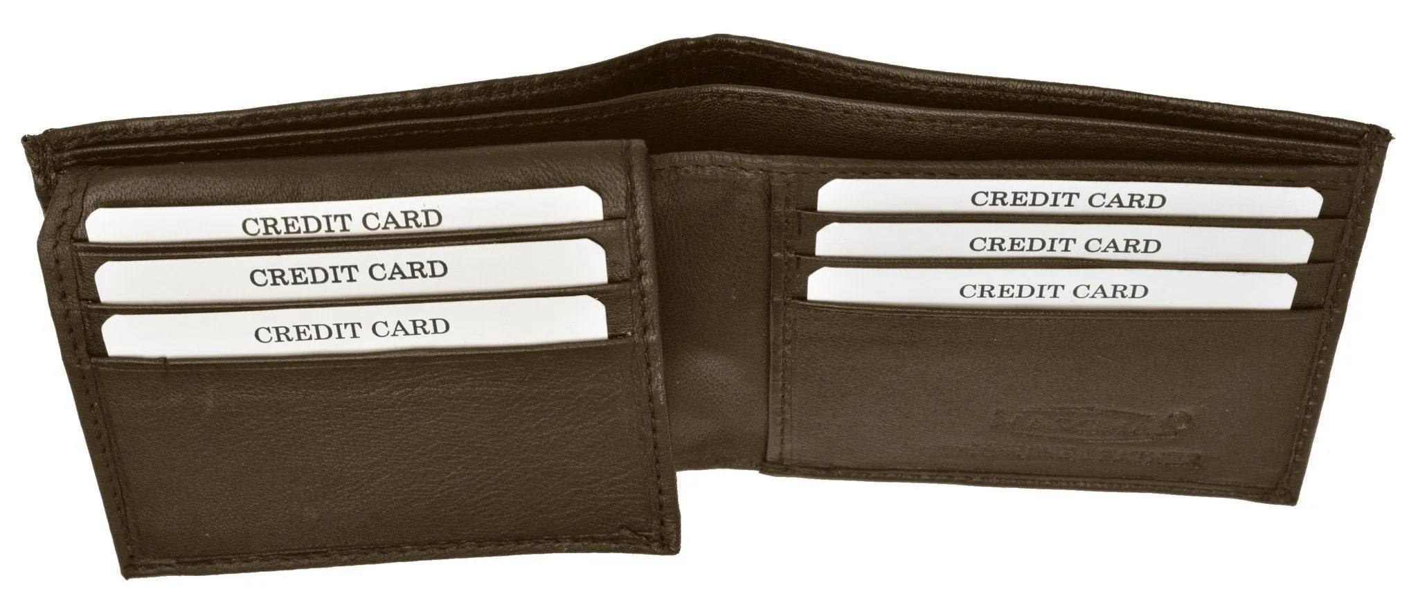 RFID Blocking Men's Premium Genuine Leather Flap Up ID Slim Bifold Wallet RFID P 53