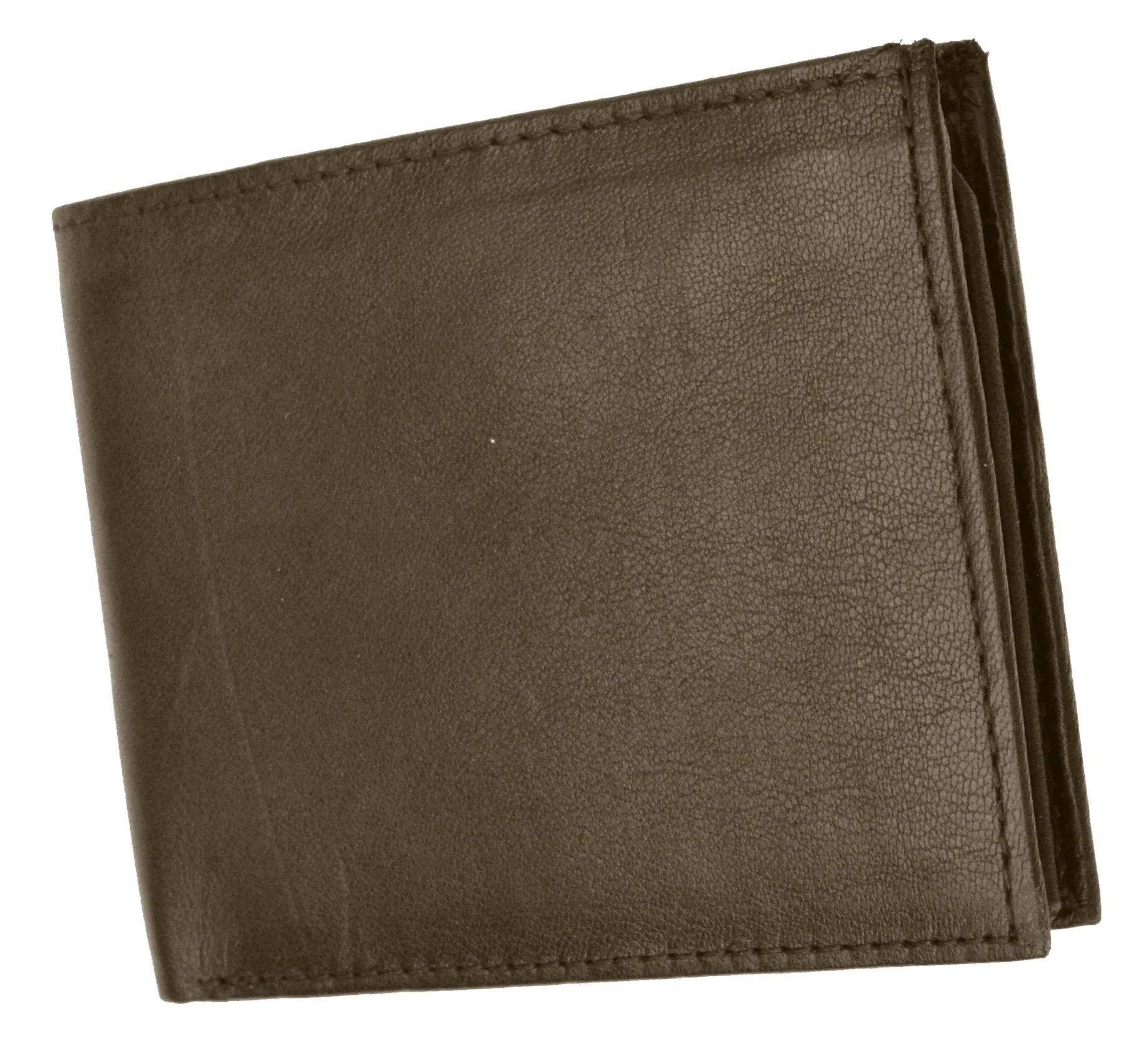 RFID Blocking Men's Premium Genuine Leather Flap Up ID Slim Bifold Wallet RFID P 53