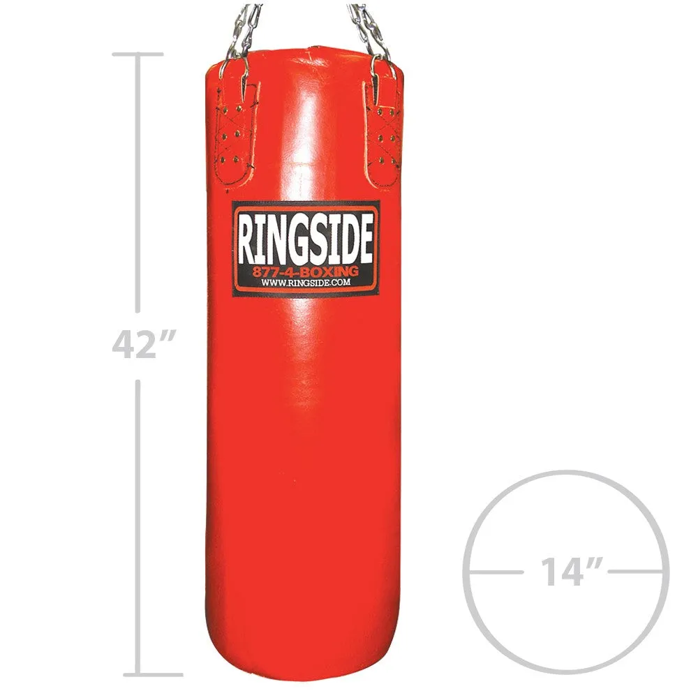 Ringside Leather Punching Bag-100Lb Soft Filled