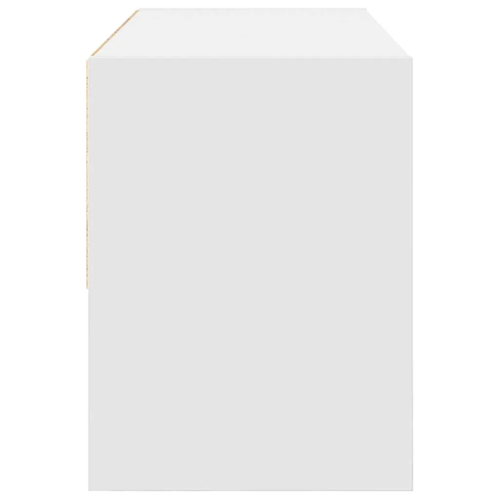 vidaXL Shoe Rack Stackable White 89.5x30x40 cm