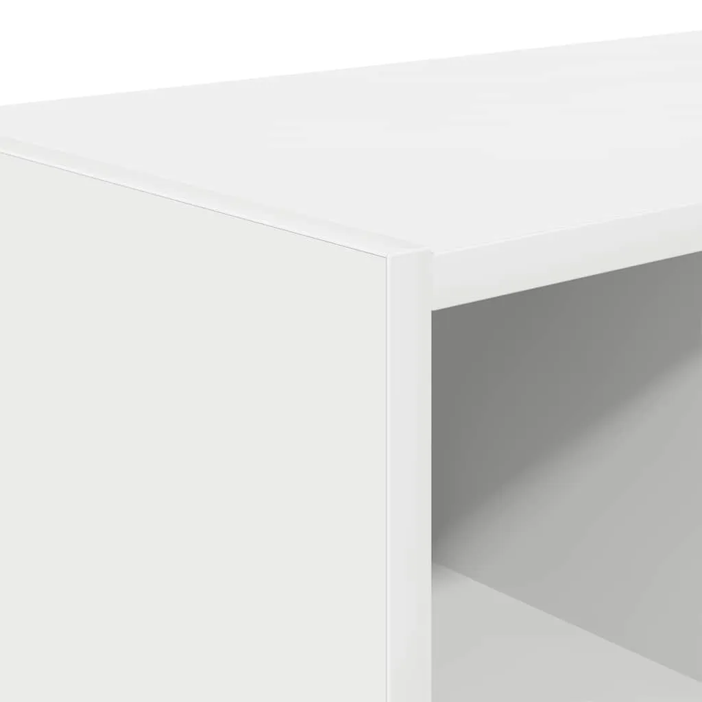 vidaXL Shoe Rack Stackable White 89.5x30x40 cm