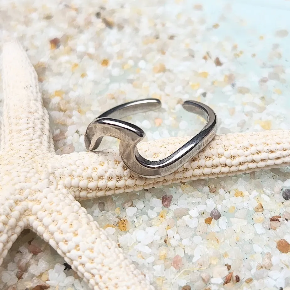 WAVES  - ROSE GOLD / GOLD & SILVER WATERPROOF TOE RINGS