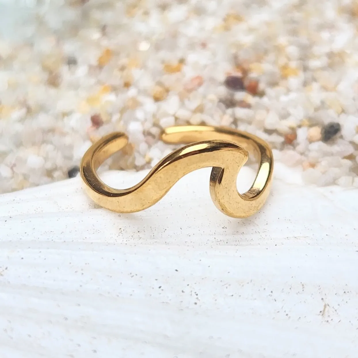 WAVES  - ROSE GOLD / GOLD & SILVER WATERPROOF TOE RINGS