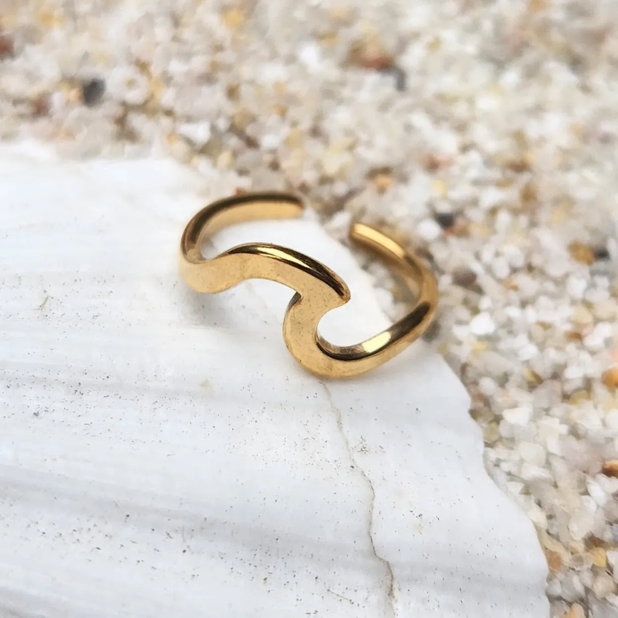 WAVES  - ROSE GOLD / GOLD & SILVER WATERPROOF TOE RINGS