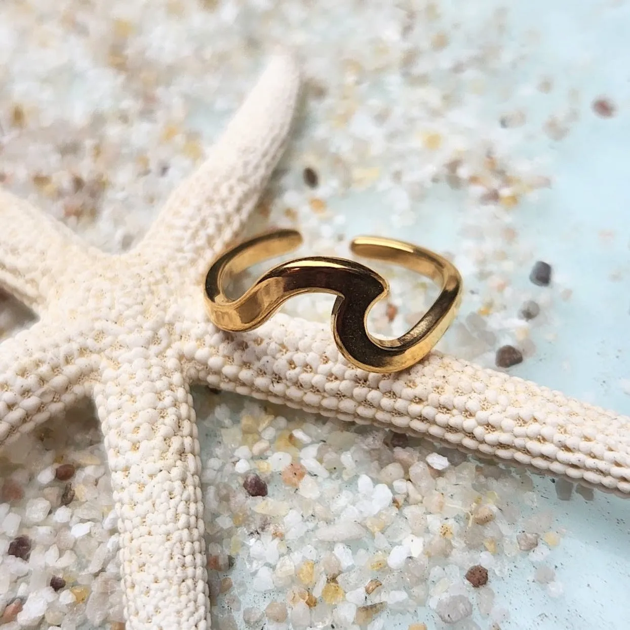 WAVES  - ROSE GOLD / GOLD & SILVER WATERPROOF TOE RINGS