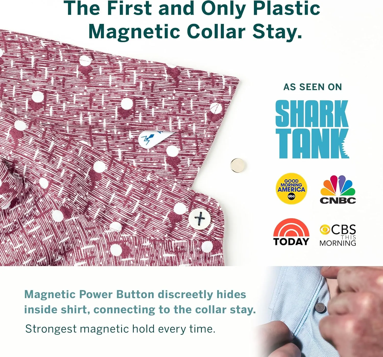W??rkin Stiffs Plastic Magnetic Collar Stays As Seen on Shark Tank | Stiff-N-Stays Collar Inserts